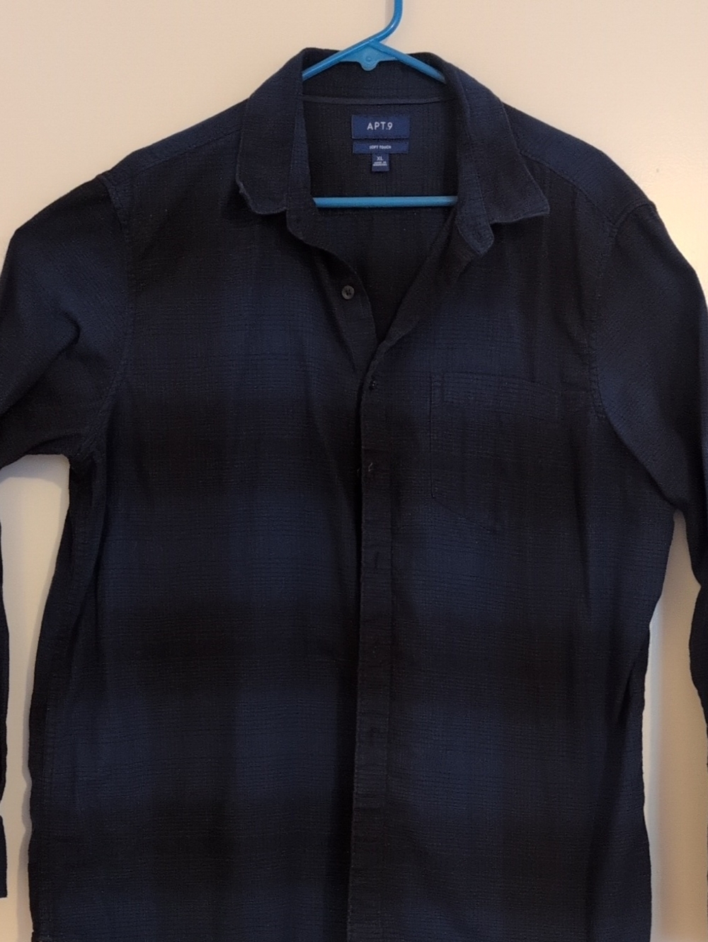 Apt. 9 Men's Dark Navy Long-Sleeve Button-Down Shirt